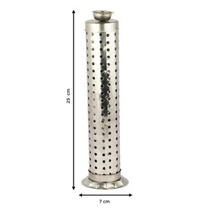 Soporte Agarbatti de acero inoxidable para soporte de palo de incienso Puja con recogedor de cenizas - Product Image 5