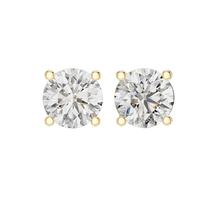 Pendientes de Diamantes Cultivados en Laboratorio de 4 Quilates, Claridad VVS-VS EF, Oro de 18 Quilates, 14 Quilates, 10 Quilates y Plata 925, Oro Rosa, Amarillo, Blanco - Product Image 3