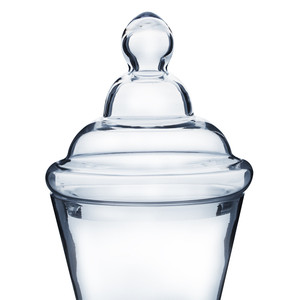 WGV VAP0615 - Recipiente de Vidrio Grande con Pedestal para Dulces/Botiquín, con Tapa, Diseño Contemporáneo Hecho a Mano, 20.5 Pulgadas, para Interiores - Product Image 3