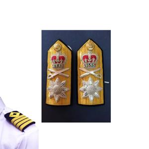 Hombreras de Encaje Naval de Alta Calidad para Almirante de la Armada Real, Personalizables, Servicio OEM - Product Image 1