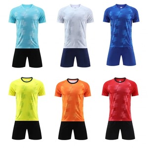 เสื้อเจอร์ซีย์ฟุตบอล2024ใหม่ชุดเสื้อวอร์มสำหรับเด็กชุดเสื้อฟุตบอลของเด็กผู้ชายชุดกีฬาแบบไม่มีลาย - Product Image 1