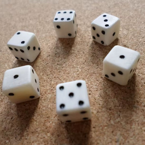 Ensemble de dés de jeu de rôle DND en os de buffle de haute qualité, faits à la main, personnalisés, 10 faces, taille et design précis, 7 pièces - Product Image 1