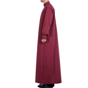 Thobe /Thawb Vente à Chaud Vêtements Musulmans Traditionnels pour Hommes Musulmans Thobe Thawb Caftan Abaya Vêtements Islamiques Robe Premium thobe - Product Image 3