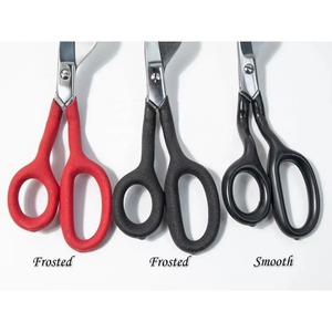 Tijeras de Peluquería para Alfombras de 7 Pulgadas, Rojas o Negras, Tipo Pico de Pato, de Acero Inoxidable, con Hoja Recta, para Suministros de Costura - Product Image 4