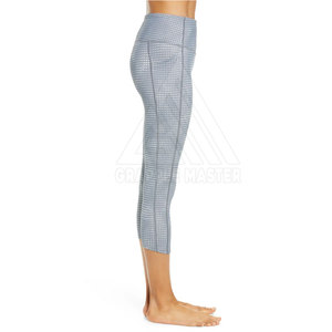 Leggings d'entraînement de yoga à motif solide taille moyenne personnalisés en usine directe pour femmes Leggings de fitness à prix bon marché - Product Image 4