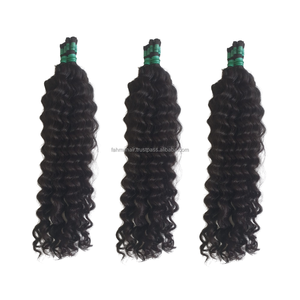Paquets de cheveux vierges Remy 100% sélectionnés, extensions frontales à cuticules alignées avec vagues profondes, meilleures matières premières naturelles pures - Product Image 1