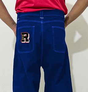 กางเกงยีนส์เอวสูงสำหรับผู้ชายและผู้หญิง, กางเกงทรงหลวมลำลองกางเกงยีนส์โอเวอร์ไซส์พร้อมเชือกฟอกสี - Product Image 3