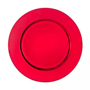 Assiettes de présentation rondes en acier inoxydable 304, finition polie, pour centre de table de Thanksgiving, service de fruits, couleur argent - Product Image 6