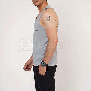 Ropa de entrenamiento Camiseta sin mangas hecha a medida para hombres Ropa de gimnasio Hombres Camiseta sin mangas Transpirable Hombres Camiseta sin mangas - Product Image 3
