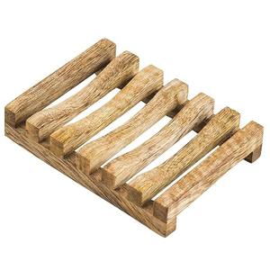 Porte-savon en bois naturel, plateau à savon pour salle de bain, ensembles et salle de bain de restaurant, savon de salle de bain en bois durable, fabriqué en Inde - Product Image 4