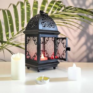 Unique Design Custom Shape Black Finished Metal and Glass Candle <b>Lantern</b> Home Decoration Metal Candle <b>Lantern</b> <b>for</b> Best <b>Sale</b> - Product Image 6