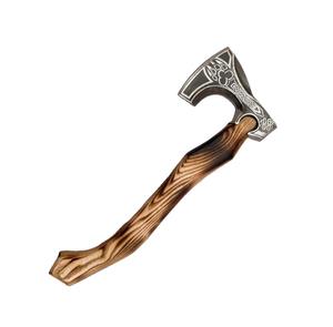 Hache industrielle en acier à haute teneur en carbone avec tête gravée pour diverses applications avec manche en bois - Product Image 6