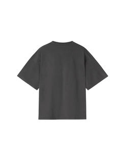 Nuevo Oversized 100% algodón doble Jersey Loose fit Heavy 300GSM algodón camiseta para hombres Box Streetwear Hip Hop logotipo personalizado - Product Image 2