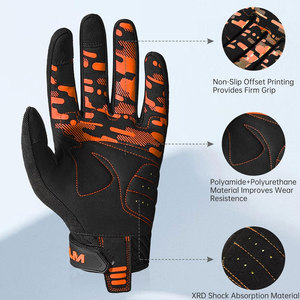 Gants de moto haute performance style course en PU, à doigts entiers, robustes, compatibles écran tactile, respirants, pour la route et la piste - Product Image 5