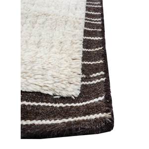 Aprezo Ivory Hand Knotted Wool <b>Rugs</b> PKWL-989 <b>Boho</b> Style Rectangular Abstract Pattern Handmade Living Room and Hallway <b>Rug</b> - Product Image 4