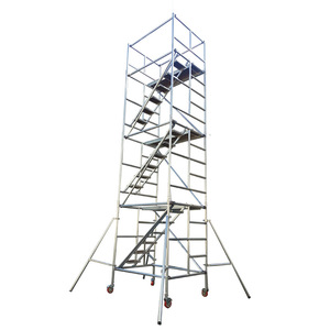 <span class=keywords><strong>Échafaudage</strong></span> mobile industriel Vente Tours roulantes pliables <span class=keywords><strong>Échafaudage</strong></span> mobile en aluminium pour la construction - Product Image 2