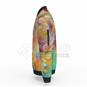 Chaqueta Bomber de Alta Calidad con Cuello Alto y Logotipo Frontal Personalizado, Chaqueta de Invierno Impermeable Ligera para Exteriores al por Mayor - Product Image 4