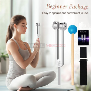 Diapason en alliage d'aluminium allemand 128 Hz avec marteau en silicone et sac de rangement SIGAL MEDCO SM-TF-016 pour Yoga, Méditation et Sonothérapie - Product Image 3