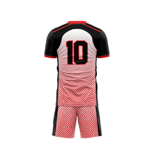 Conjunto de uniformes de fútbol impresos sublimados de diseño personalizado OEM 100% poliéster tela transpirable ligero respetuoso con el medio ambiente incluye parte superior - Product Image 4