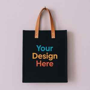 Bolsas de fieltro personalizadas en blanco y negro, ligeras y duraderas para uso diario, Compras o eventos corporativos - Product Image 3