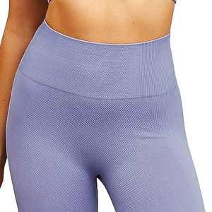 Ensemble de yoga deux pièces grande taille très vendu, léger, respirant, élastique, soutien-gorge de sport et pantalon confortable, séchage rapide, uni - Product Image 4
