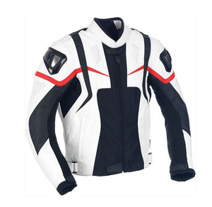 Chaqueta de Cuero para Motociclistas, Chaqueta de Moto Clásica con Cuello Alto para Hombre en Negro, Chaqueta de Cuero Negra Acolchada para Hombre con Acabado Elegante - Product Image 6