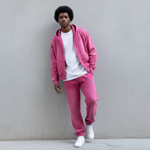 Ensemble 2 pièces en molleton 100% coton imprimé personnalisé en gros, poids lourd, vêtements décontractés d'hiver, sweat-shirt et pantalon de survêtement pour hommes - Product Image 4