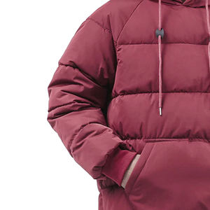 La mejor chaqueta acolchada de invierno personalizada de tendencia, Jersey acolchado con capucha y cuello levantado, chaquetas cálidas para exteriores de invierno - Product Image 5