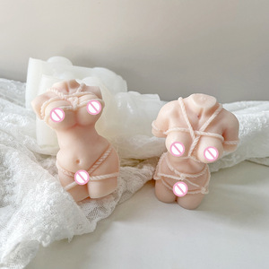 Grande femme <span class=keywords><strong>enceinte</strong></span> moule à bougie en silicone humain 3d femme Sculpture plâtre résine artisanat outils de coulée fabrication de savon fait main - Product Image 4