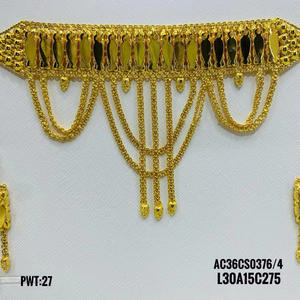 Charming Beautiful Design Chik Set With Earrings Arabic Jewellery Sets for Women - Product Image 1