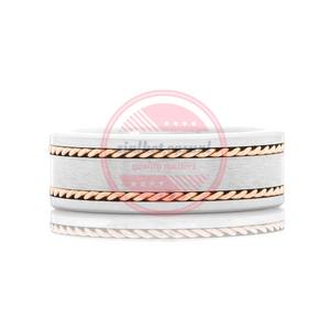 Anneaux Damas Bague en acier Damas faite à la main de qualité supérieure - Product Image 6