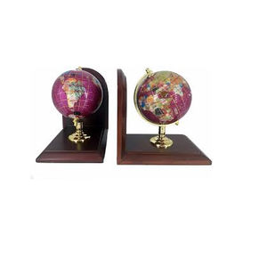 Fabricant professionnel en métal Designer Globe Book Serre-livres en couleur argent pour la décoration de la maison et du bureau Serre-livres personnalisés - Product Image 1