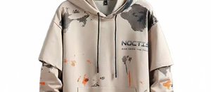 เสื้อฮู้ดแฟชั่นสตรีทแวร์ทรงหลวมพิมพ์ลายปะติดปะต่อสำหรับฤดูใบไม้ร่วง  ไซส์ใหญ่พิเศษสำหรับผู้ชาย ผ้าหนานุ่ม ระบายอากาศได้ดี รับผลิตแบบ OEM - Product Image 5