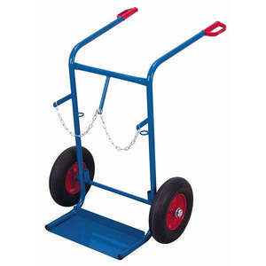 Carrito de Compras Industrial Variofit con Estructura de Marco, Material PP, para 2 Botellas de 40-50 Litros, Capacidad de Carga 200 Kg - Product Image 1