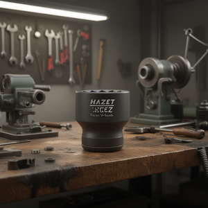 Hazet 1/2'' <b>12</b>-<b>Point</b> Square <b>Socket</b> with Traction Profile and Borehole - Product Image 3