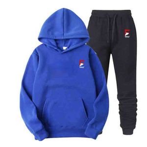 Ensemble de survêtement de sport pour homme, automne 2025, sweat à capuche, pantalon de sport slim, respirant, séchage rapide, logo brodé personnalisé - Product Image 5