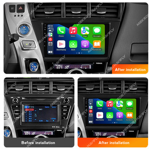 Reproductor de Radio para Auto con Pantalla Táctil Android NaviFly, el Más Reciente, para <span class=keywords><strong>Toyota</strong></span> <span class=keywords><strong>Prius</strong></span> <span class=keywords><strong>Plus</strong></span> V Alpha 2012-2017, Compatible con Control por Voz - Product Image 3