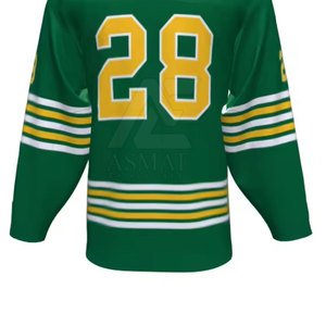 Jersey de Hockey sobre Hielo Personalizado para Hombre, Talla Adulto, con Franjas de Equipo, Económico - Product Image 4