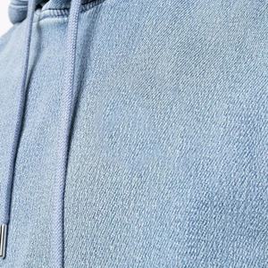 Sweat à capuche 100% coton pour hommes de qualité supérieure Denim lavé à la pierre de fabricant personnalisé de haute qualité avec broderie de logo numérique Sweat à capuche d'hiver - Product Image 4