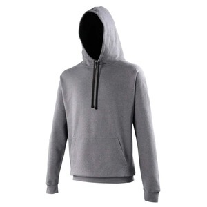 Sweat à capuche unisexe personnalisable en molleton French Terry doublé, coupe ample, hiver, uni, thermique, style universitaire - Product Image 3