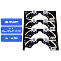 Circuit imprimé en aluminium monocouche Kerui, 1 à 6 OZ d'épaisseur de cuivre, finition de surface HASL/ENIG pour équipement électronique