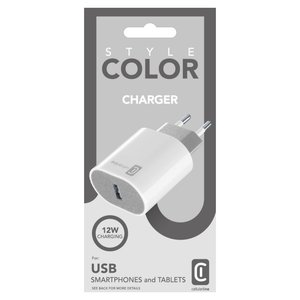 Cargador de batería USB Tipo-A STYLECOLOR 12W Blanco ACHUSBSMART12WW - Product Image 2