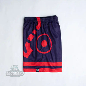 Pantalones Cortos Deportivos Casuales para Hombre, 100% Poliéster, Malla Sólida, con Botones, 5 Pulgadas de Entrepierna, Estilo Vintage Ecológico, Personalizables - Product Image 3