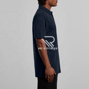 Camiseta Polo Bordada de Color Sólido para Hombre, Camiseta Explosiva para Hombre T23, Comercio Exterior Transfronterizo AliExpress - Product Image 3