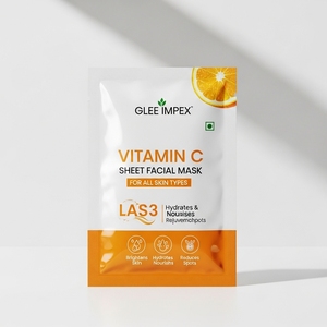 Mascarilla Facial Vegana Orgánica con Vitamina C de Glee Impex para Antienvejecimiento, Iluminación e Hidratación para Todo Tipo de Piel - Product Image 1