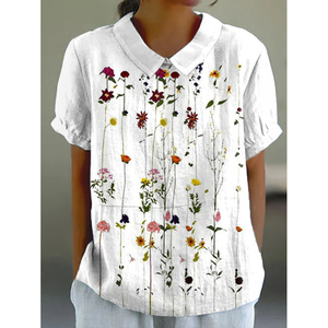 2025 nouveau printemps/été pull <span class=keywords><strong>femme</strong></span> <span class=keywords><strong>col</strong></span> <span class=keywords><strong>rond</strong></span> imprimé 3D T-<span class=keywords><strong>Shirt</strong></span> à manches courtes pour le commerce extérieur - Product Image 1