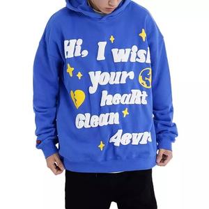 Vente en gros de pulls à capuche pour hommes avec logo personnalisé Top meilleurs sweats à capuche d'hiver à motifs solides imprimés - Product Image 2