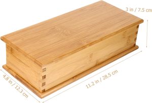 Caja de Cubiertos de Bambú para Servir, Bandeja de Madera Vintage, Paletas de Madera, 1 Unidad - Product Image 6