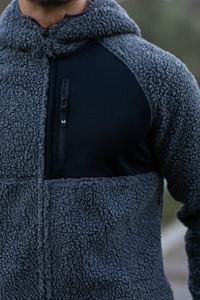 Custom <b>Sherpa</b> <b>Hoodie</b> for <b>Men</b> Winter Polyester/Cotton Soft <b>Fleece</b> Warm Streetwear Style - Product Image 4