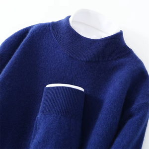 Suéter Ligero de Lana Merino para Hombre, Cuello Redondo, Suave y Transpirable, Tejido de Invierno, Fabricante OEM ODM de Marca Privada - Product Image 5